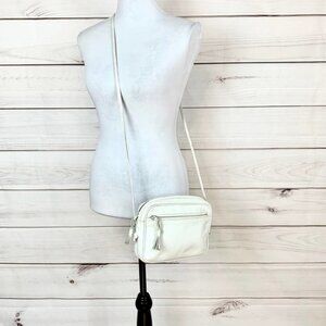 Bottega veneta white camera bag with tassel vintage